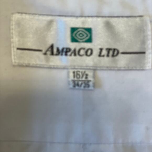 Ampaco Ltd. 16.5/ 34/35 white long sleeve button up blouse corpcore boho classic - Picture 4 of 7